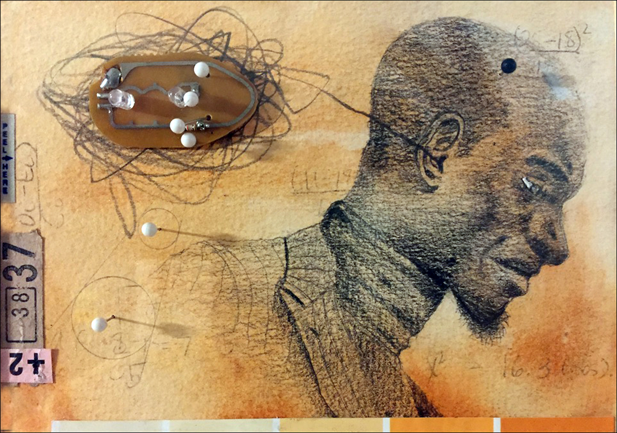 Brainstorming An Intellectual Sport MixedMedia Artwork by Len Davis